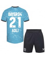 Bayer Leverkusen Amine Adli #21 Alternativní dres pro děti 2023-24 Krátký Rukáv (+ trenýrky)